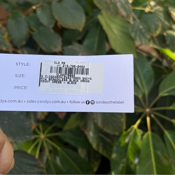 NWT SNDYS KENNY DRESS - BLACK! - Picture 7 of 8
